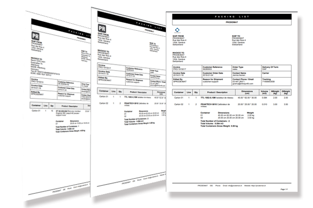 Proformat and commercial invoice
