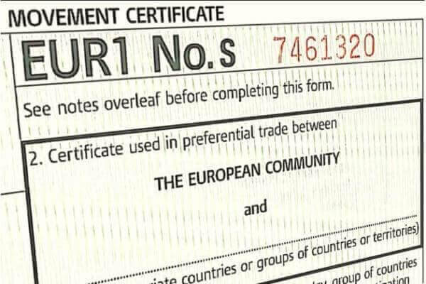 EUR1 Certificate: Everything you need to know